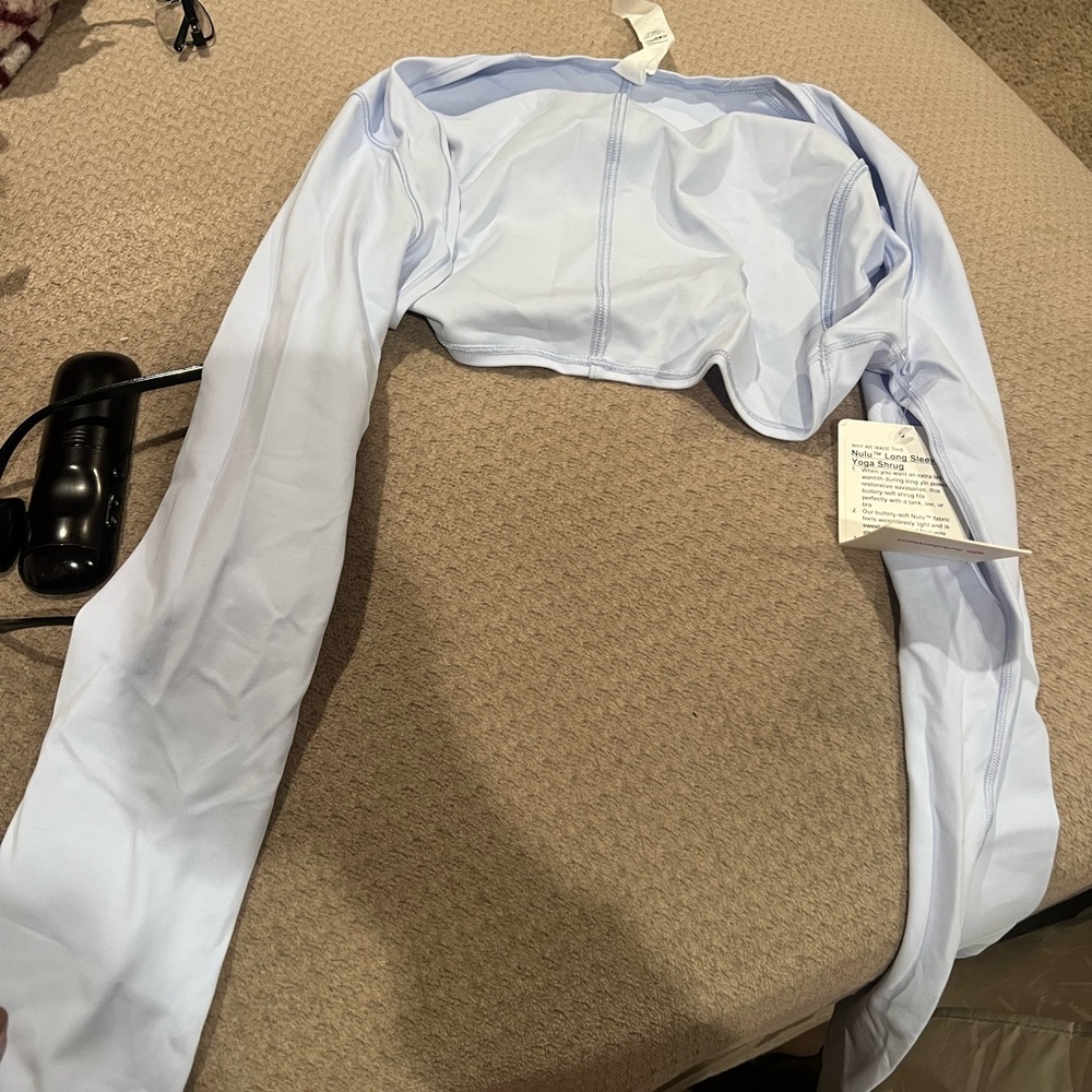 lululemon athletica Light Blue Long Sleeve Top